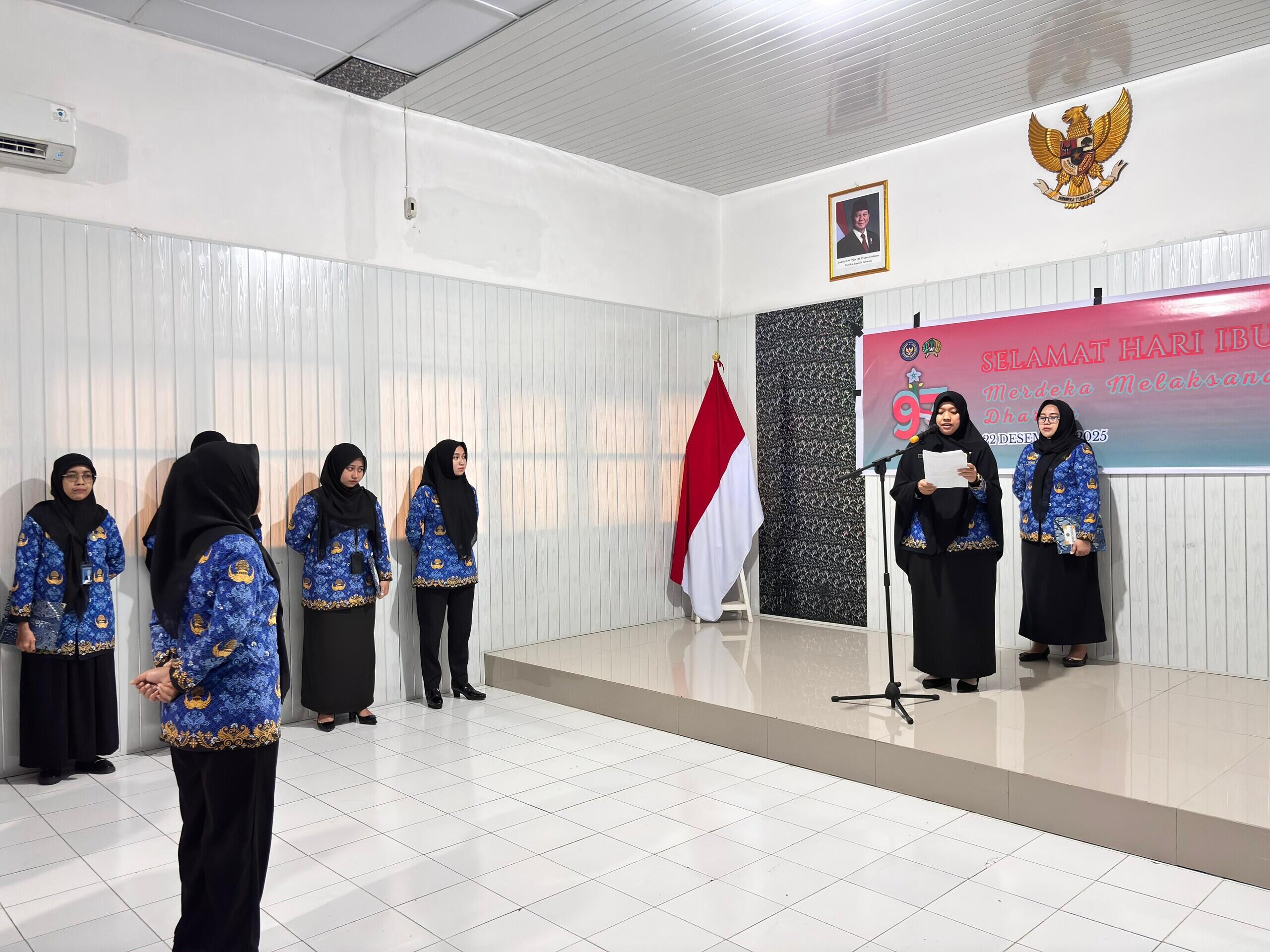Rutan Majene Melaksanakan Upacara Peringatan Hari Ibu