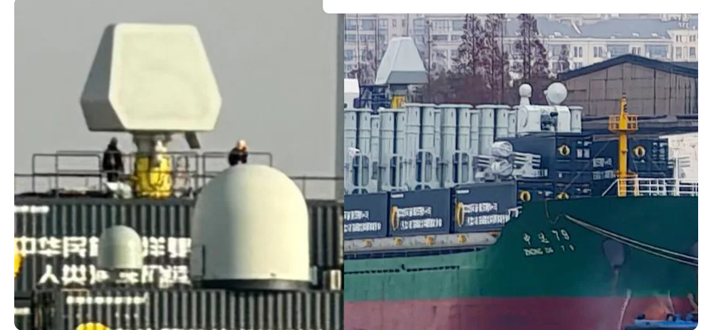 Penampakan Kapal Kargo China yang Penuh dengan Peluncur Rudal Modular 