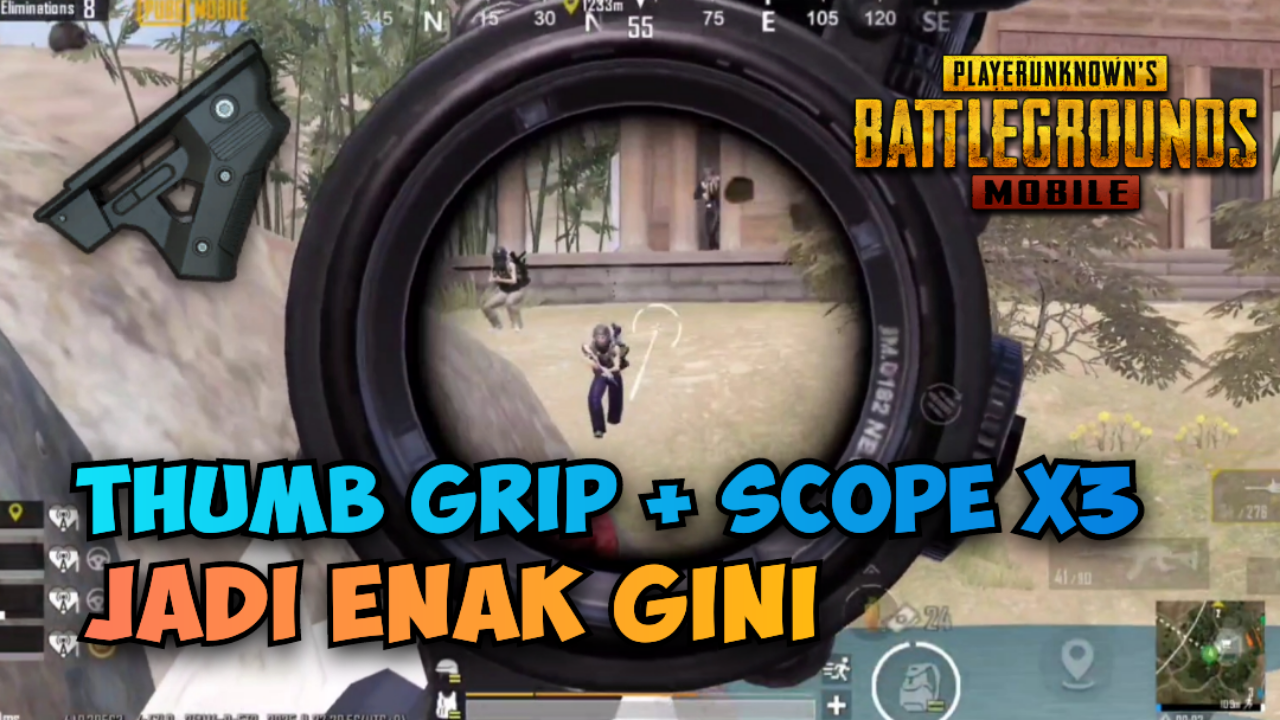 [Video] Thumb Grip + Scope x3 Jadi Enak Gini - PUBG MOBILE