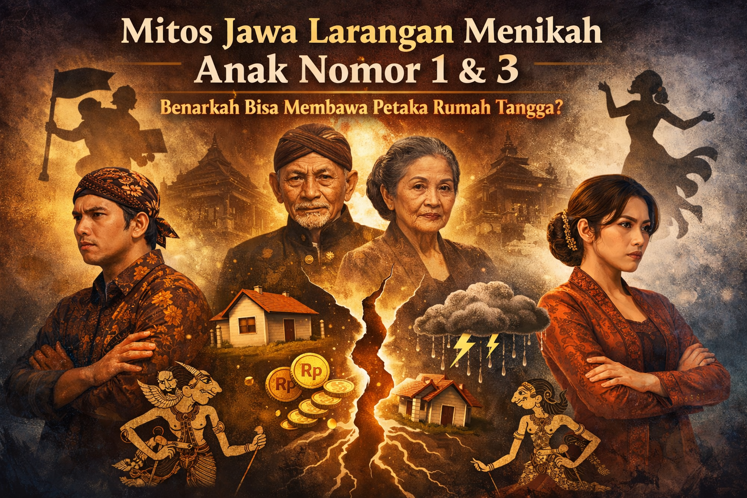 Mitos Pernikahan Jawa, Bahaya Menikah antara Anak Pertama dan Anak Ketiga