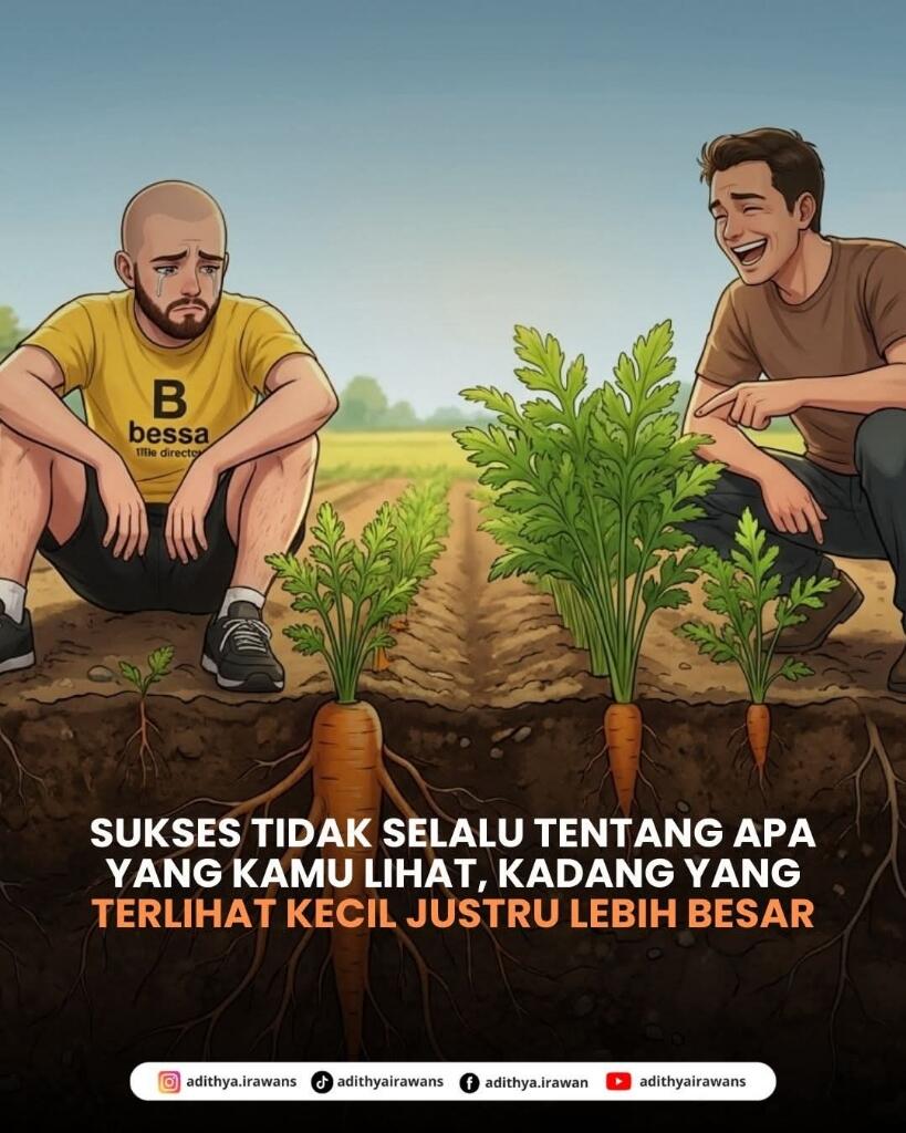 Sukses Tidak Selalu Tentang Apa yang Terlihat, Kadang yang Kecil Justru Lebih Besar