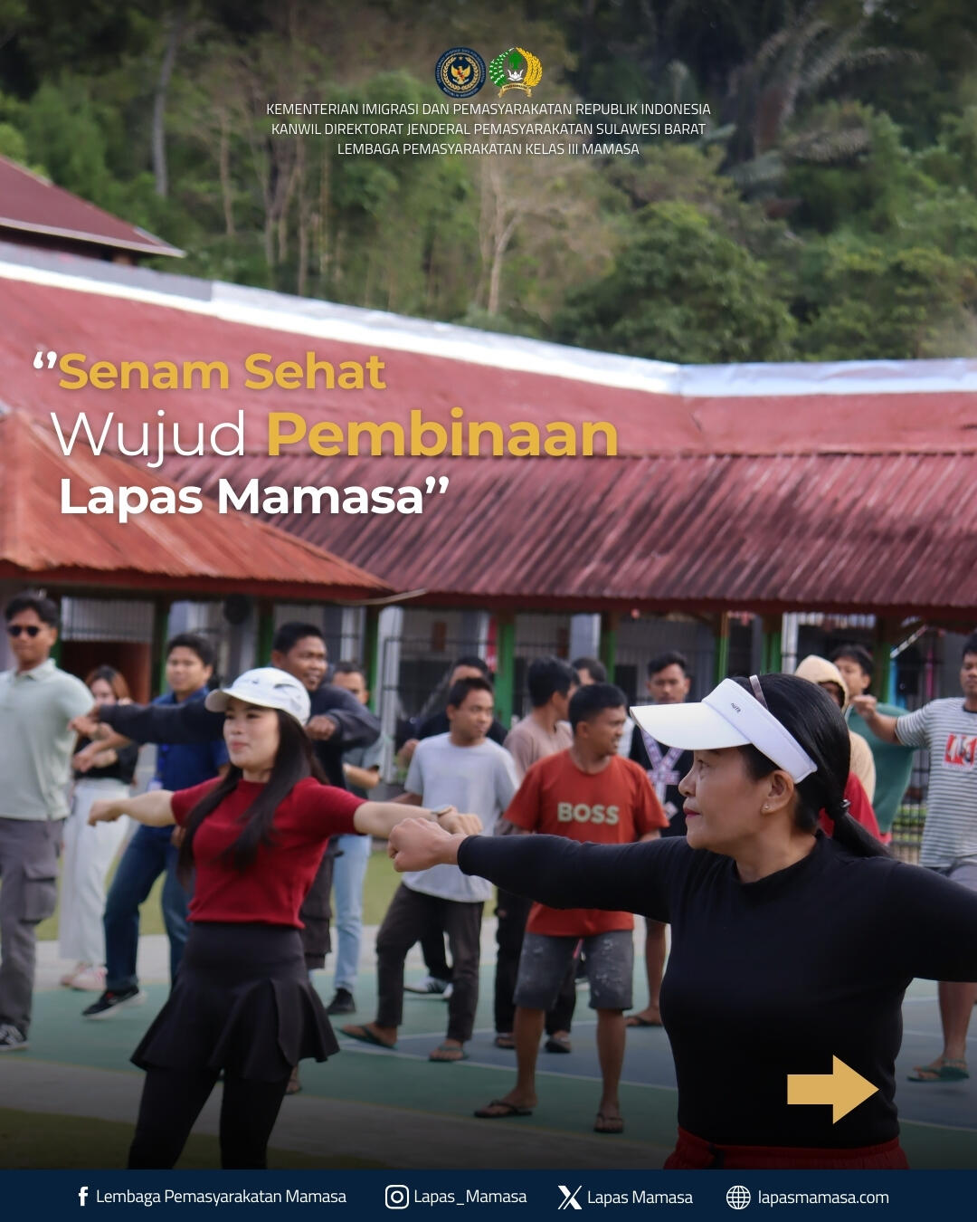 Senam Sehat Wujud Pembinaan Lapas Mamasa