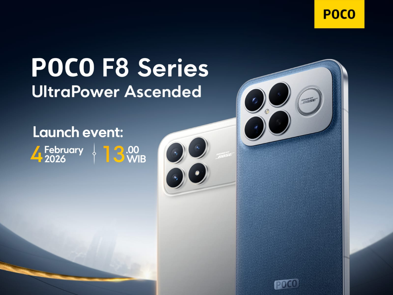 Era UltraPower Ascended Dimulai: POCO F8 Series Siap Guncang Indonesia 4 Februari