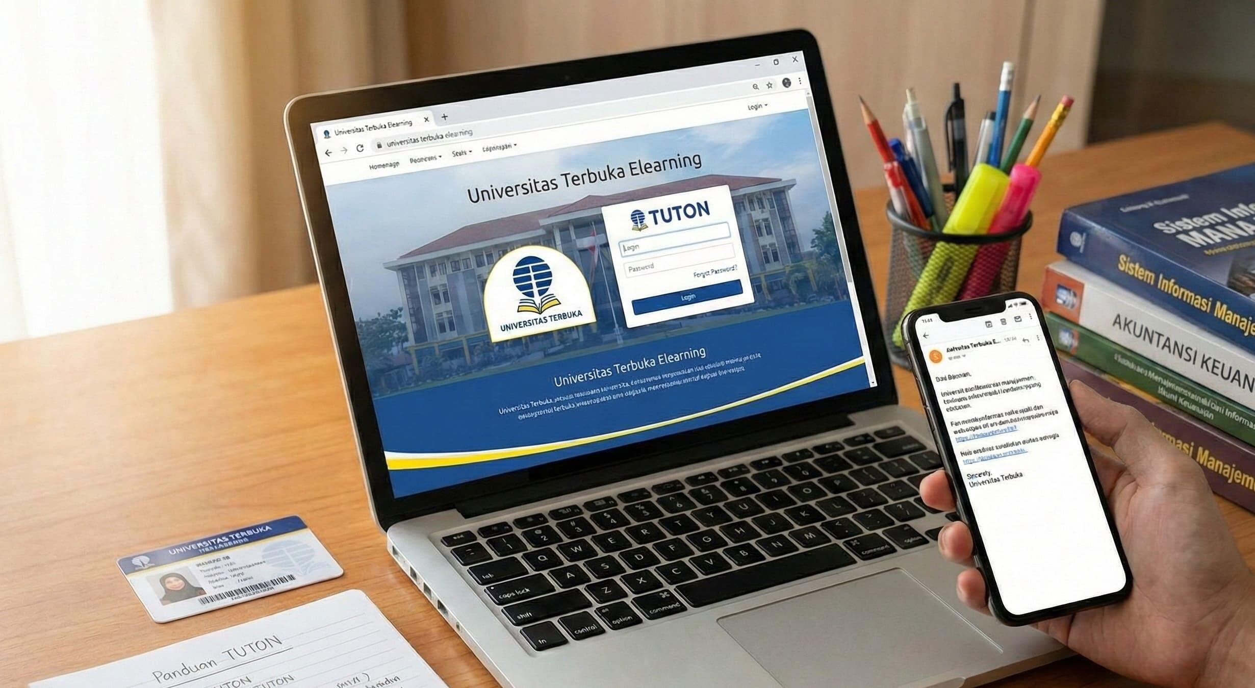 Tutorial Aktivasi Elearning Universitas Terbuka dan Cara Mengikuti TUTON UT