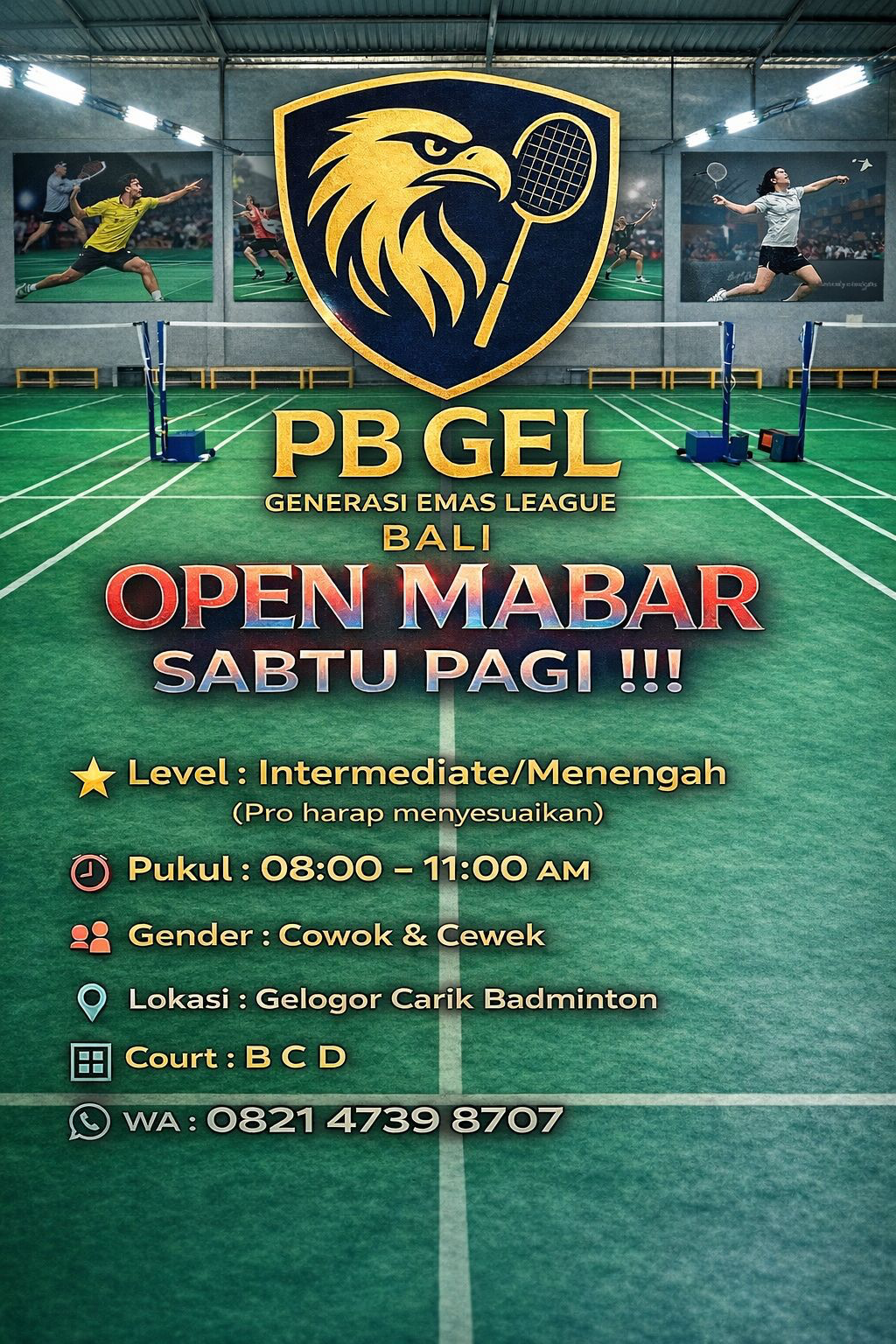 MABAR BADMINTON BALI GASSS!!!!!