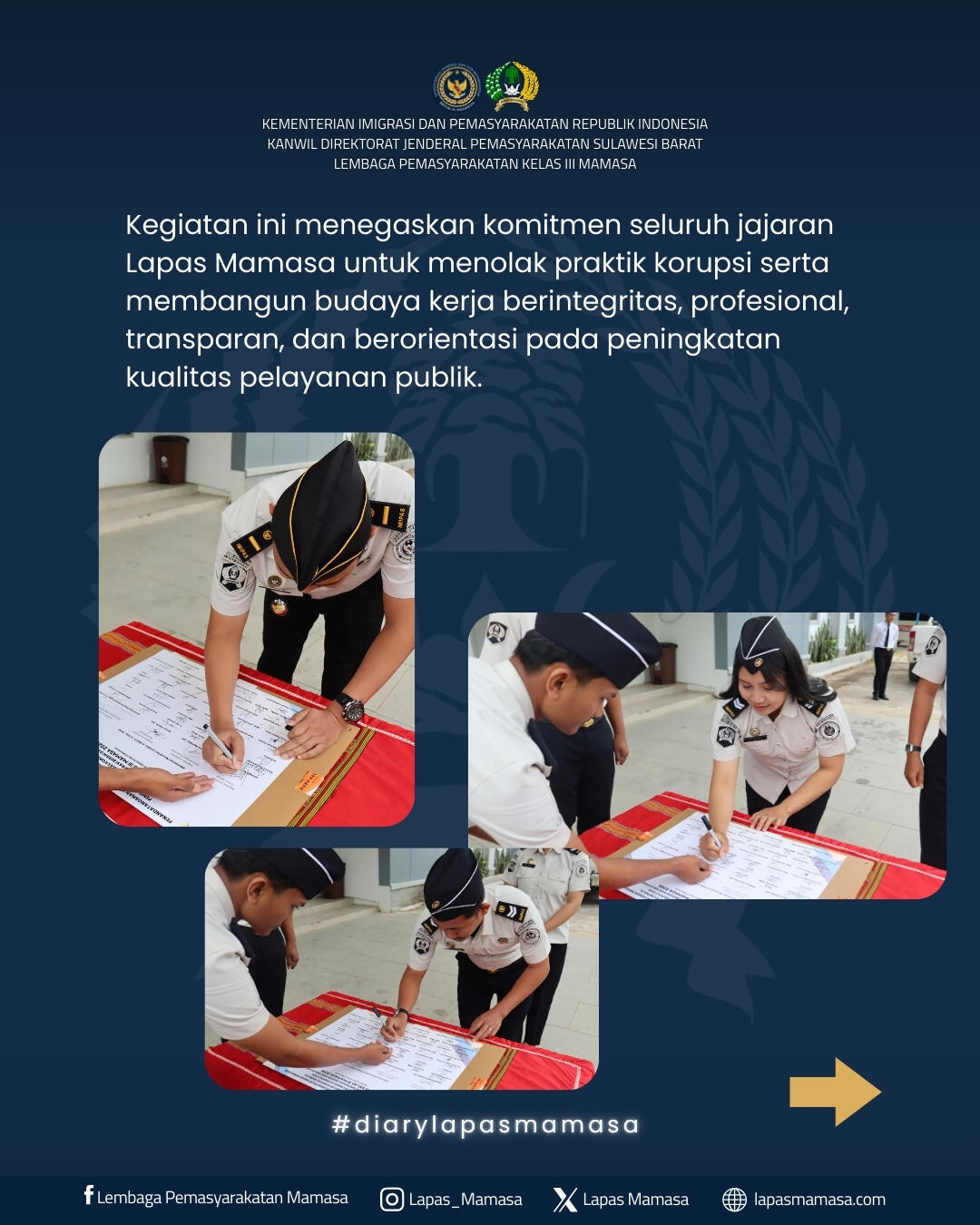 Penandatanganan Komitmen Bersama Pembangunan ZI WBK Menuju WBBM