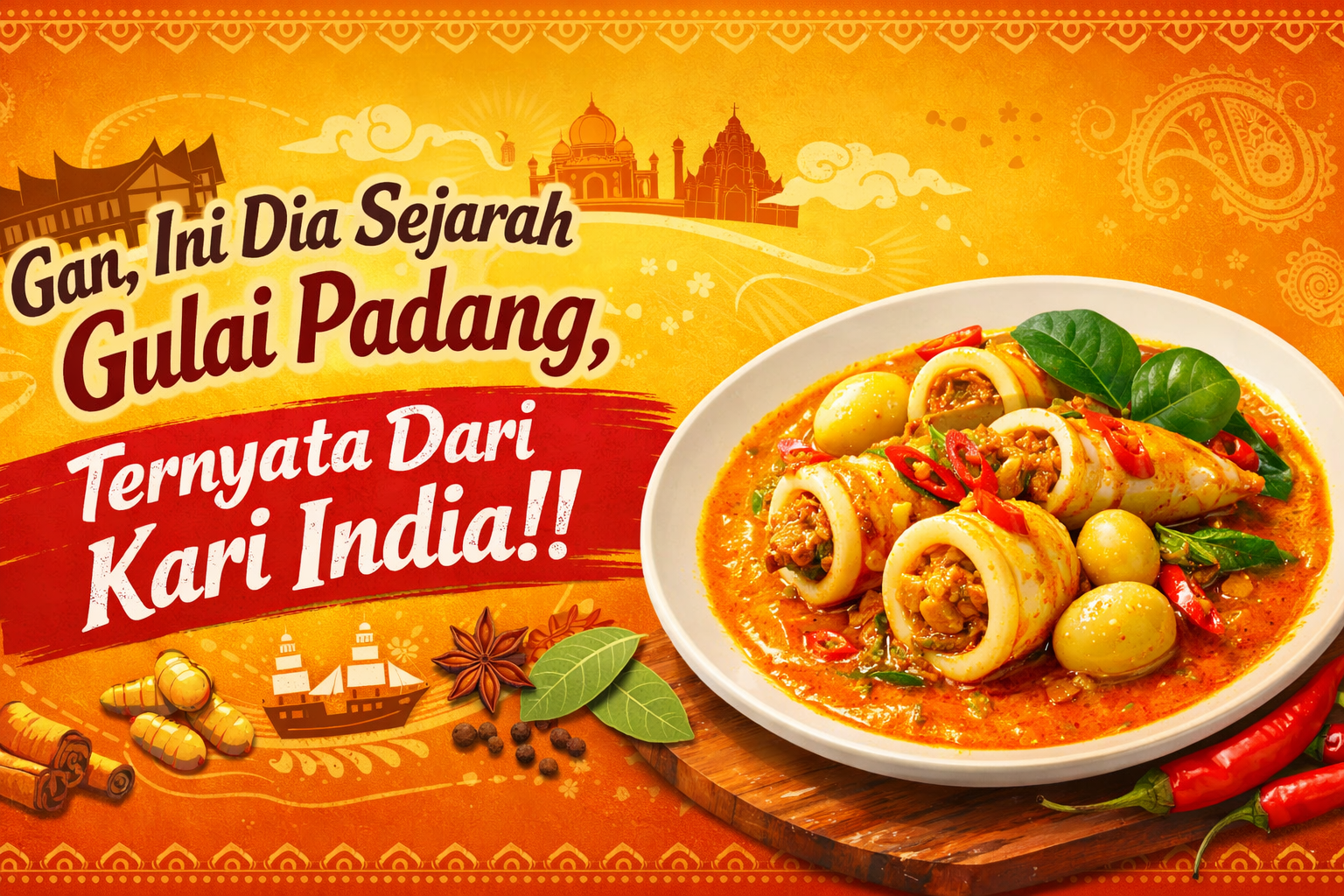 Gan, Ini Dia Sejarah Gulai Padang, Ternyata Dari Kari India!!