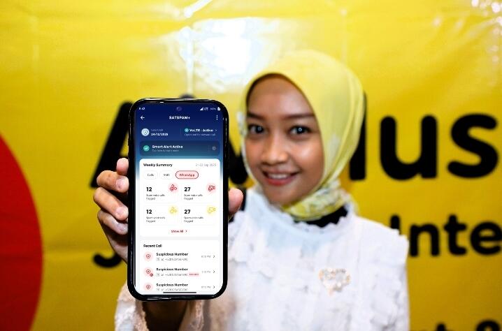 SATSPAM+ dari IM3 Perlindungan Scam di WA Call Pertama di Indonesia.