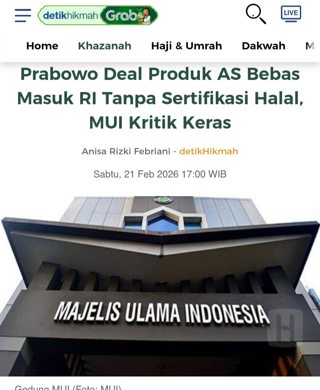 Deal Dagang: Produk AS Tak Perlu Label Halal, Sembelih Hewan Diatur AS