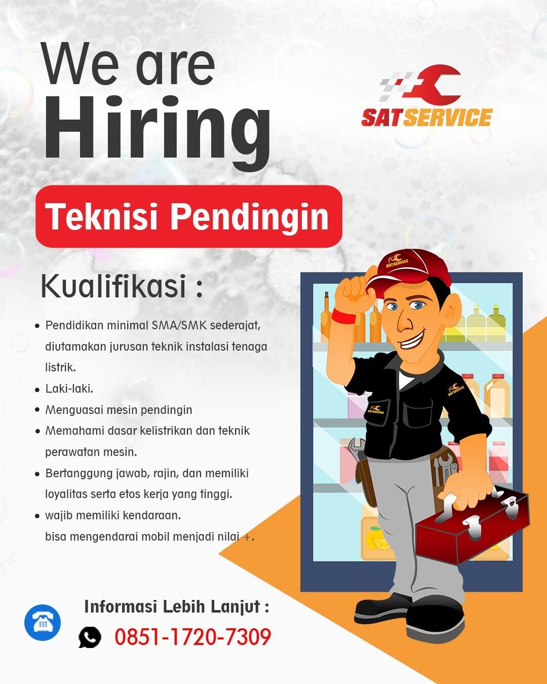 LOWONGAN KERJA SALES B2B, AKUNTAN, AHLI GIZI, TEKNISI PENDINGIN | JAKARTA BARAT