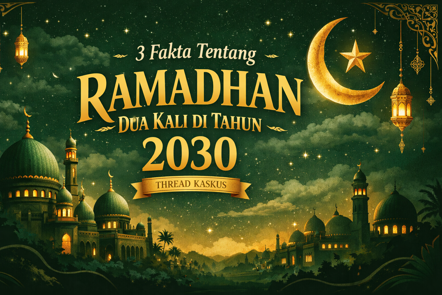 (Baca Gan) 3 Fakta Tentang Ramadhan Dua Kali di Tahun 2030