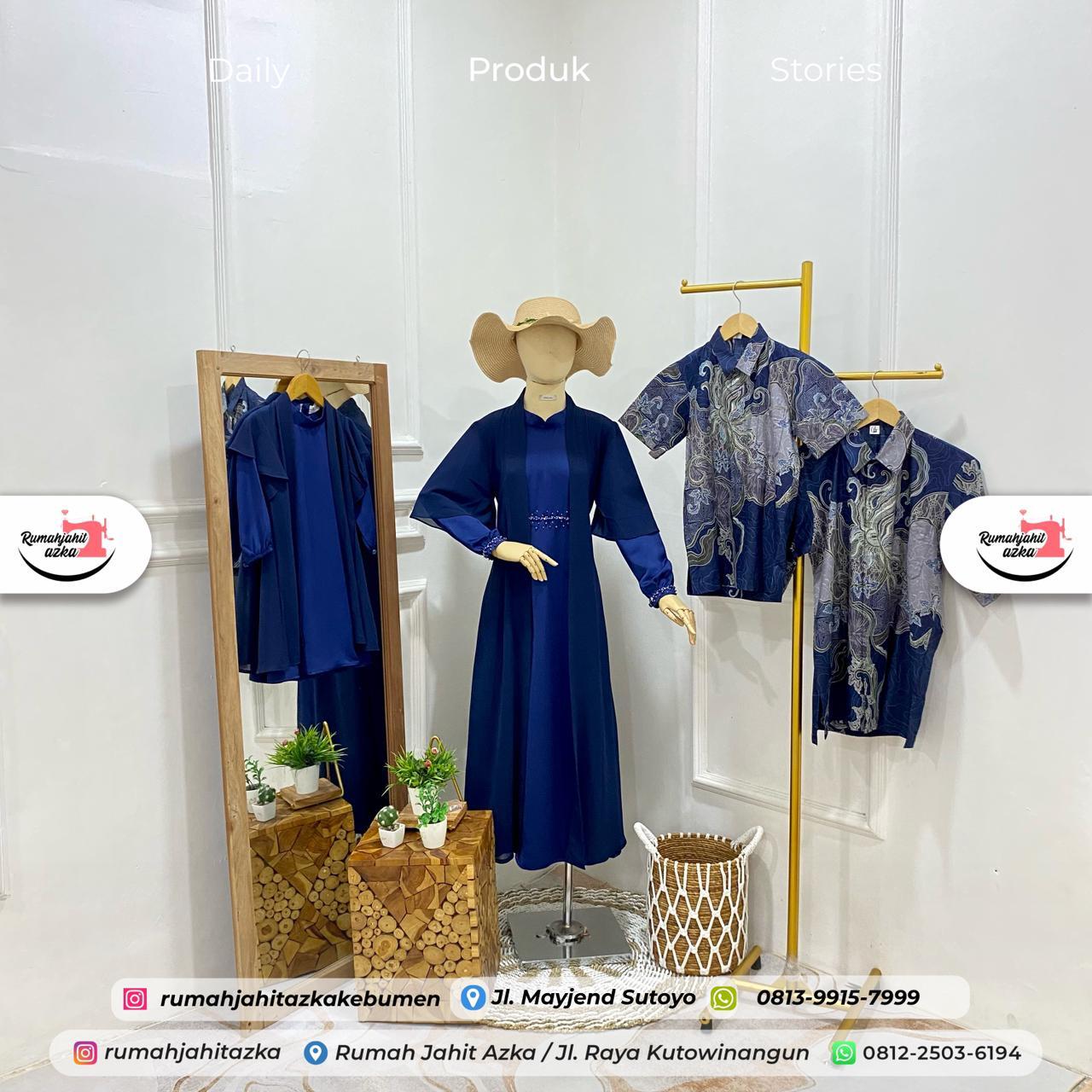 Jahit Baju Sarimbit Lebaran Keluarga Rumah Jahit Azka