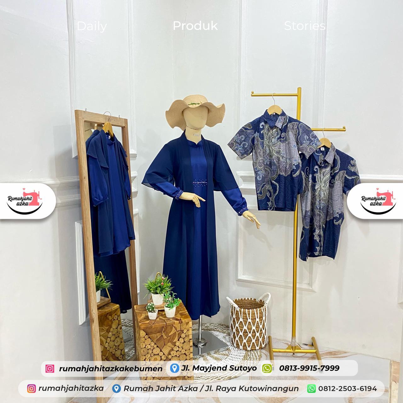 Jahit Baju Sarimbit Lebaran Keluarga Rumah Jahit Azka
