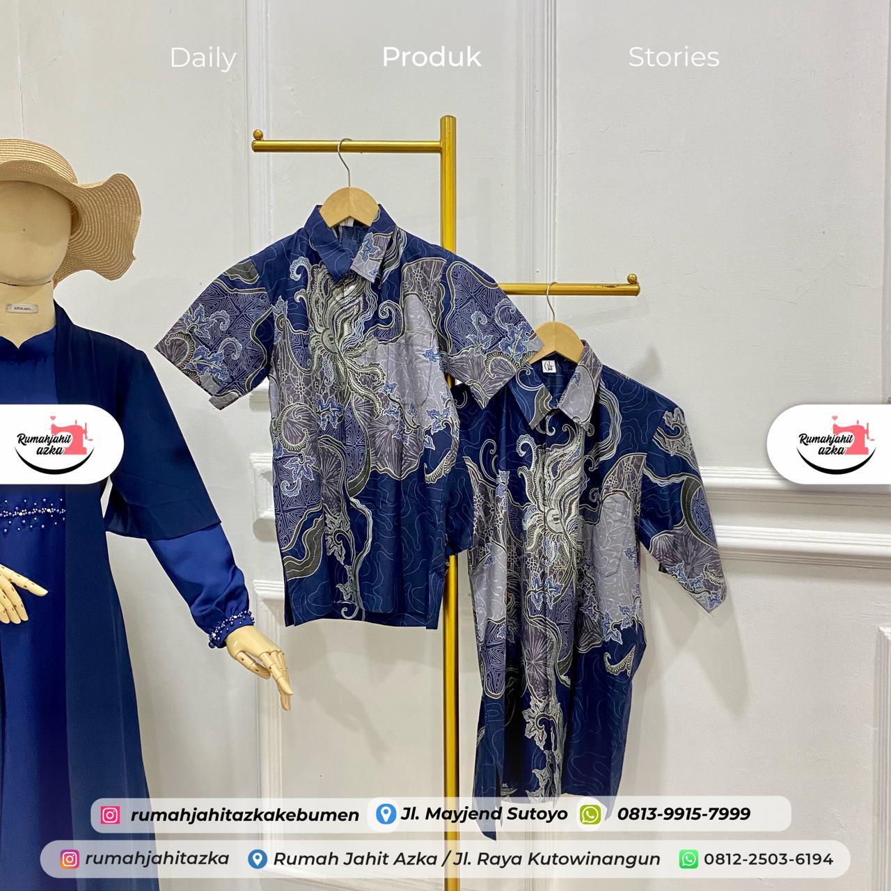 Jahit Baju Sarimbit Lebaran Keluarga Rumah Jahit Azka