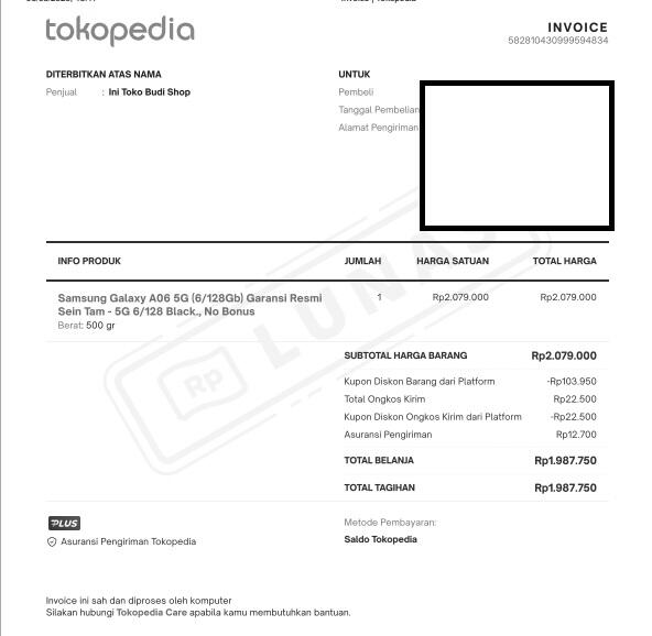 Kapok Belanja di Tokopedia Dimintai Uang Parkir oleh Kurir