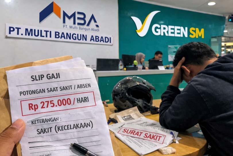 Diduga Potong Gaji Pekerja yang Sakit Karena Kecelakaan