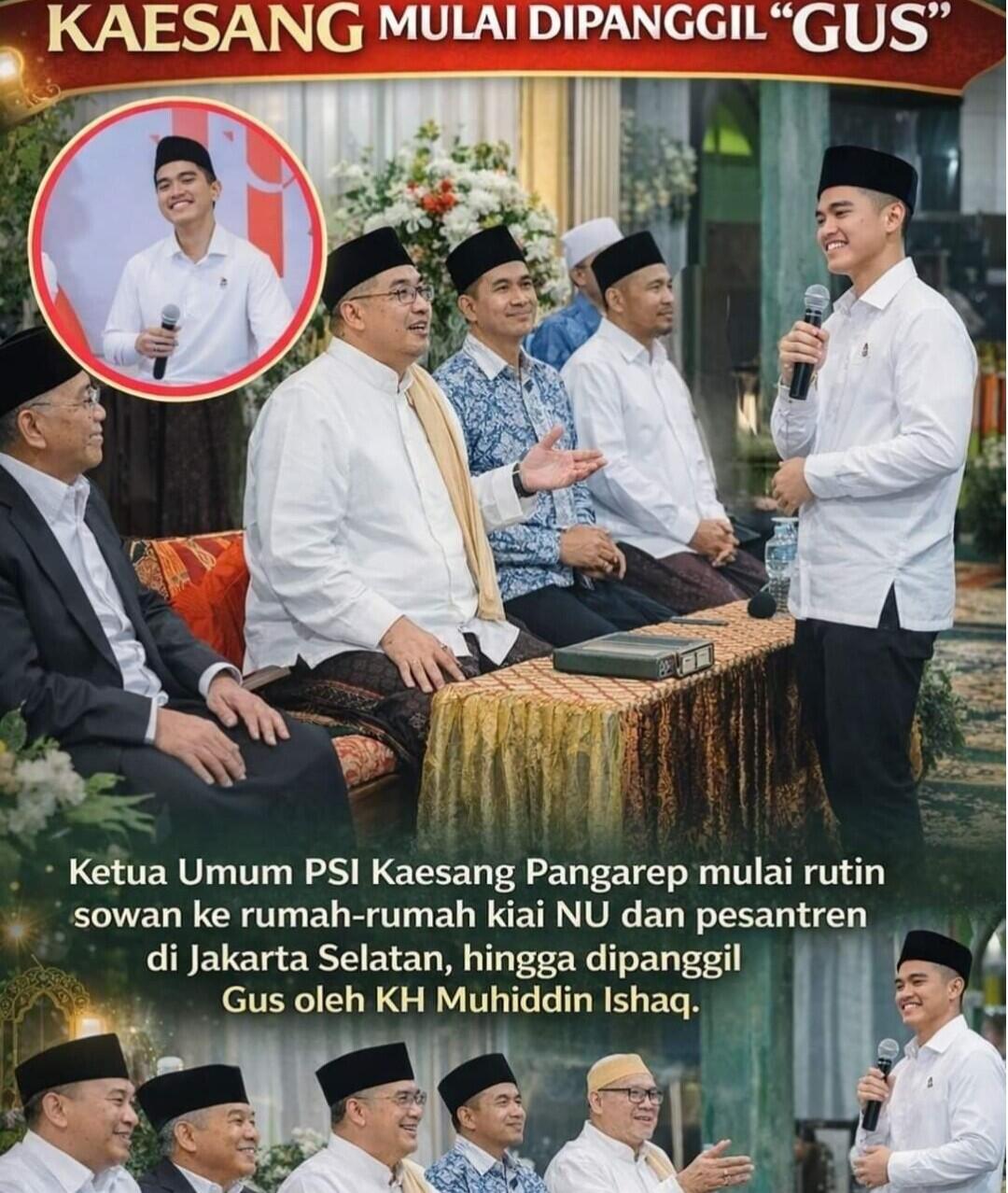 Keliling Ponpes, Kaesang Diminta Teruskan "Legacy" Jokowi