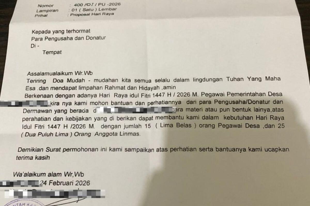Kades Jampang Bogor Akui Khilaf soal Surat Permohonan THR ke Pengusaha: Sudah Ditarik