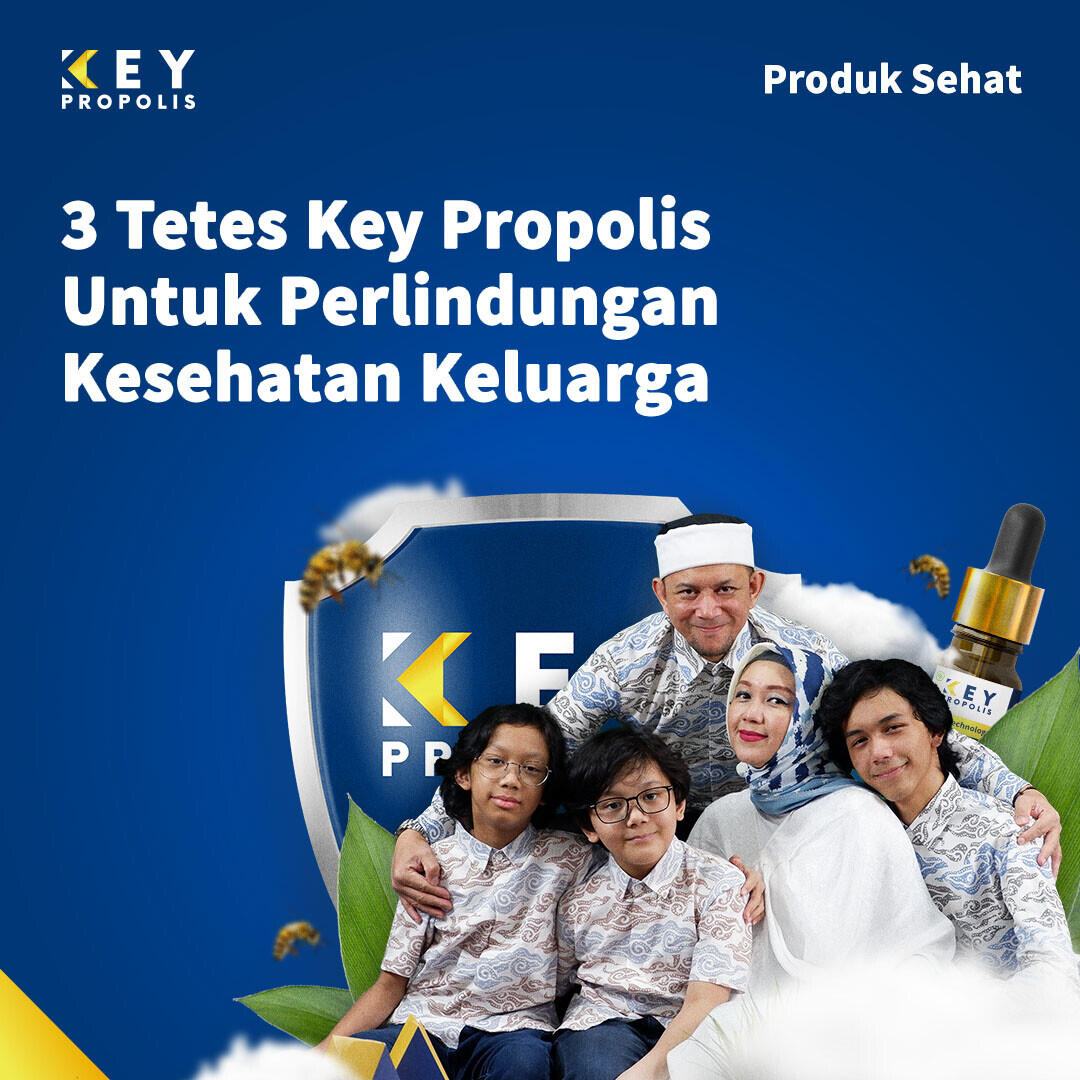 Propolis Key Drop 6 ml (untuk perlindungan Kesehatan Keluarga)