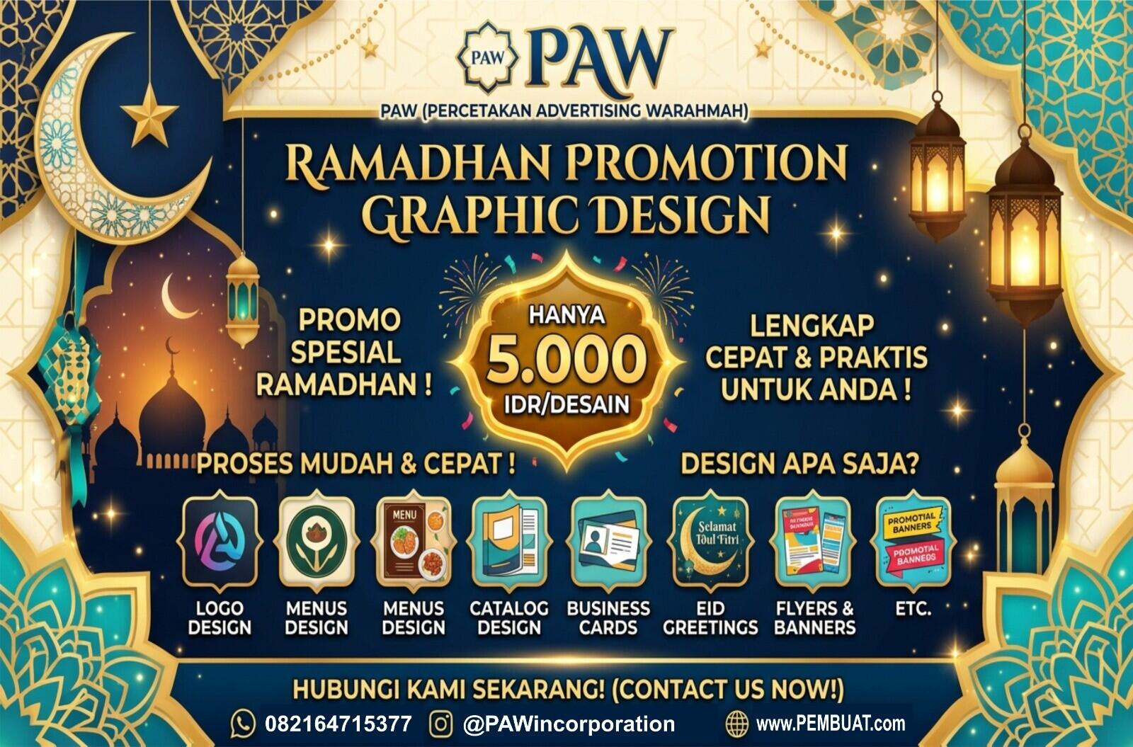 PROMO RAMADHAN DESAIN SERBA 5.000/DESAIN
