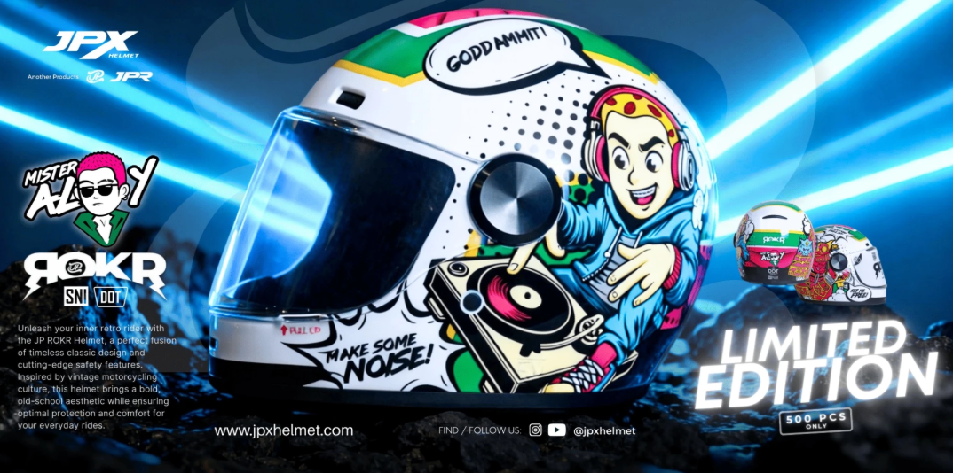 [HOT] Helm JPX x Mister Aloy Limited Edition: Bikin Ganteng Maksimal di Jalanan!