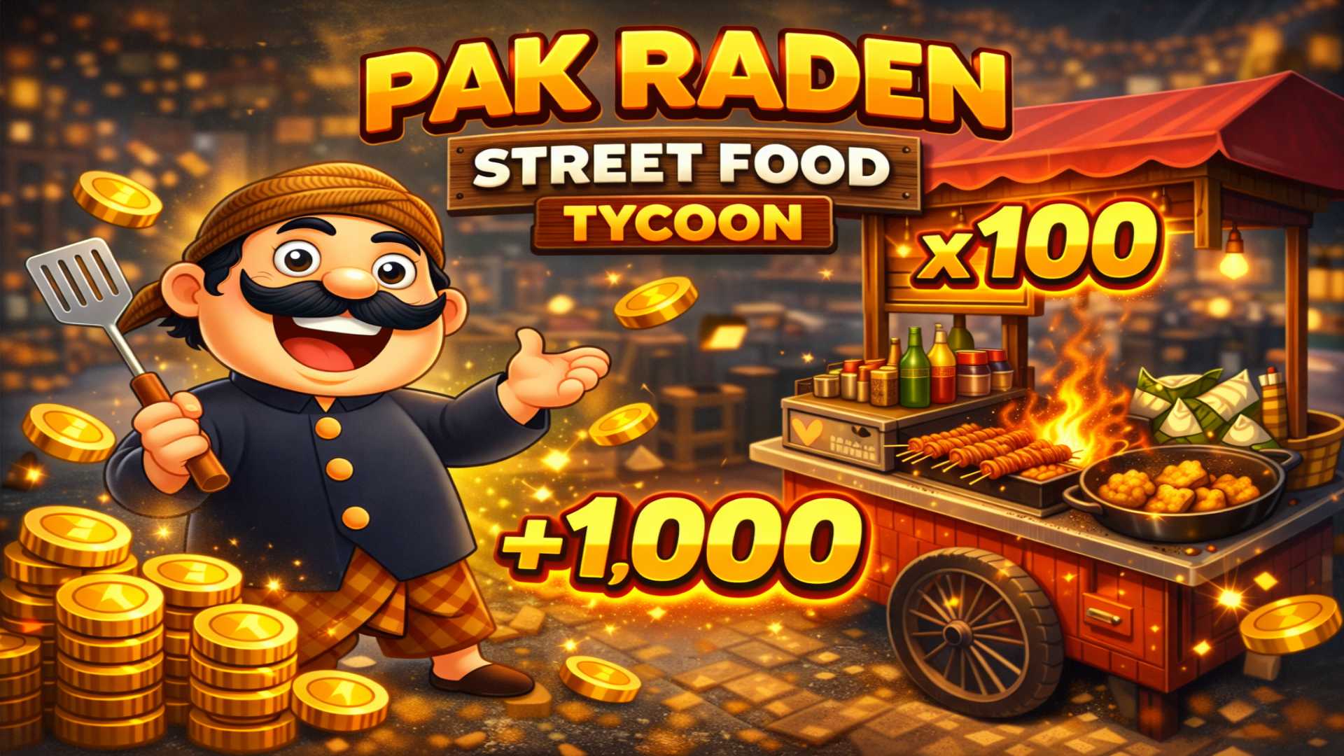 Pak Raden: Street Food Tycoon &mdash; Game Masak Warung Pinggir Jalan Khas Indonesia!