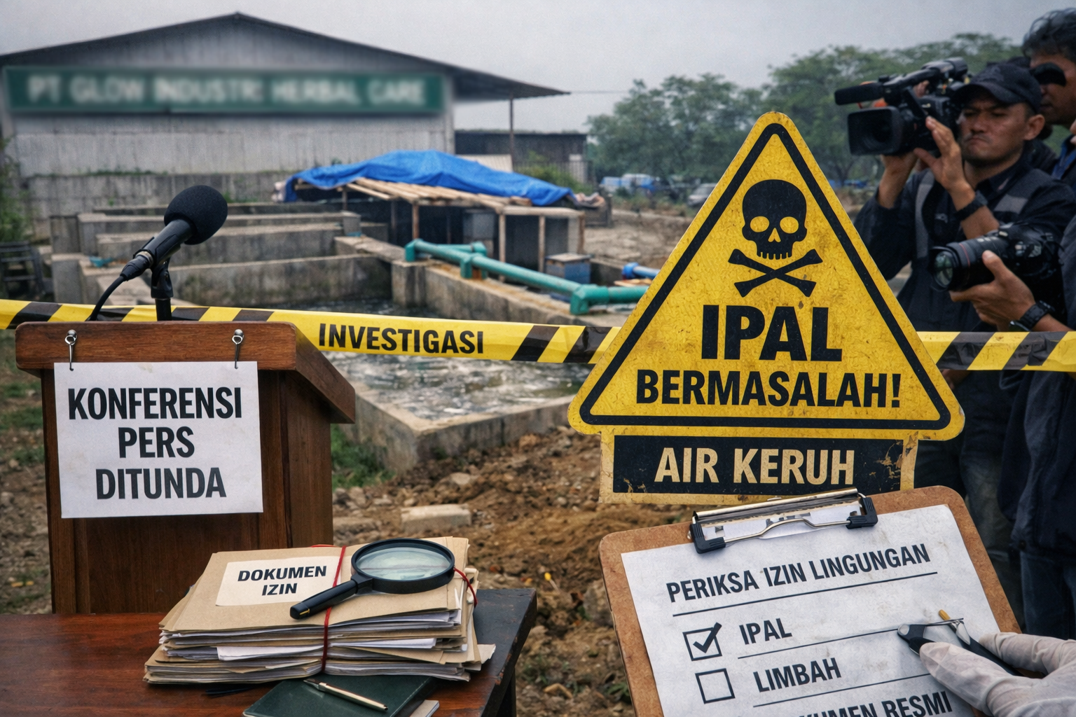 Limbah Diduga Bermasalah, Janji Klarifikasi Menguap, Aparat Nunggu apa ?