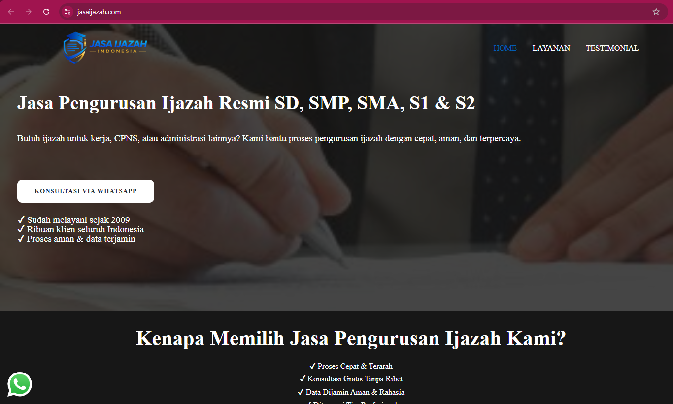 Jasa Ijazah Penipu jasa-indonesia.com penipuan