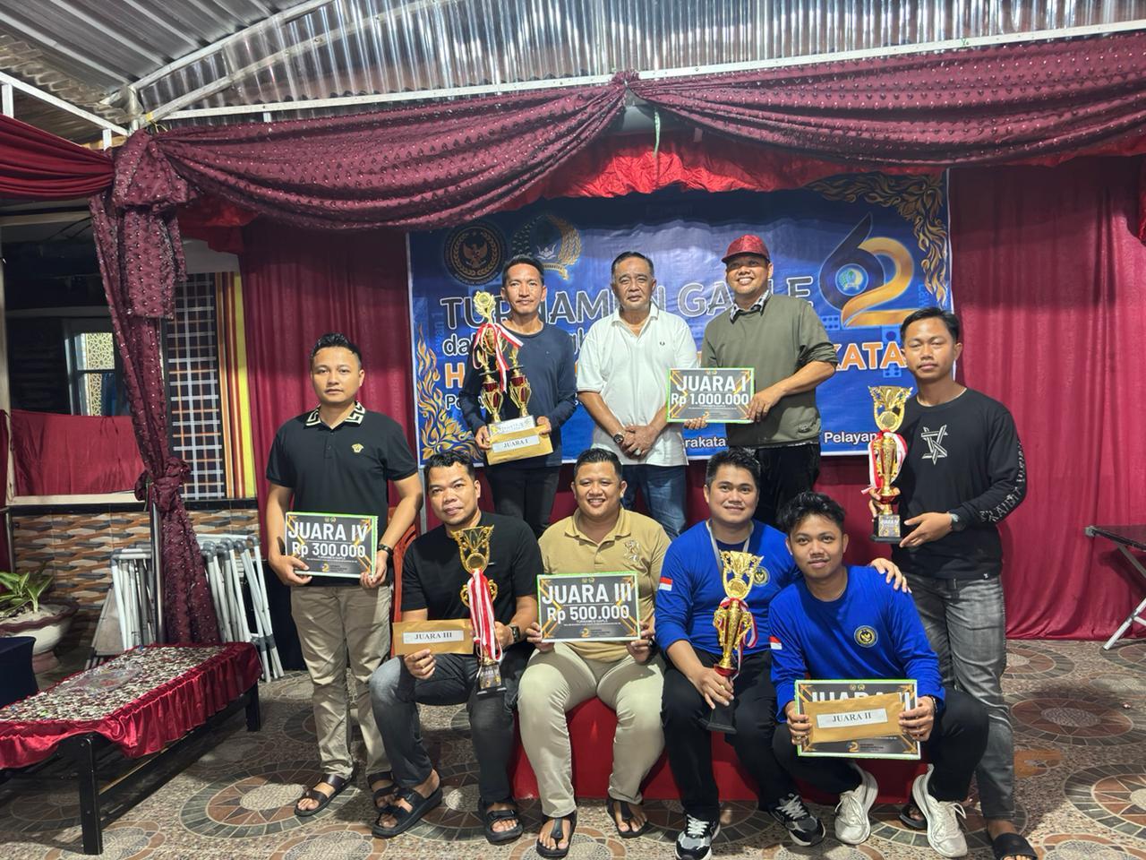Hari Bakti Pemasyarakatan ke-62, Rutan Majene Raih Juara II Turnamen Gaple