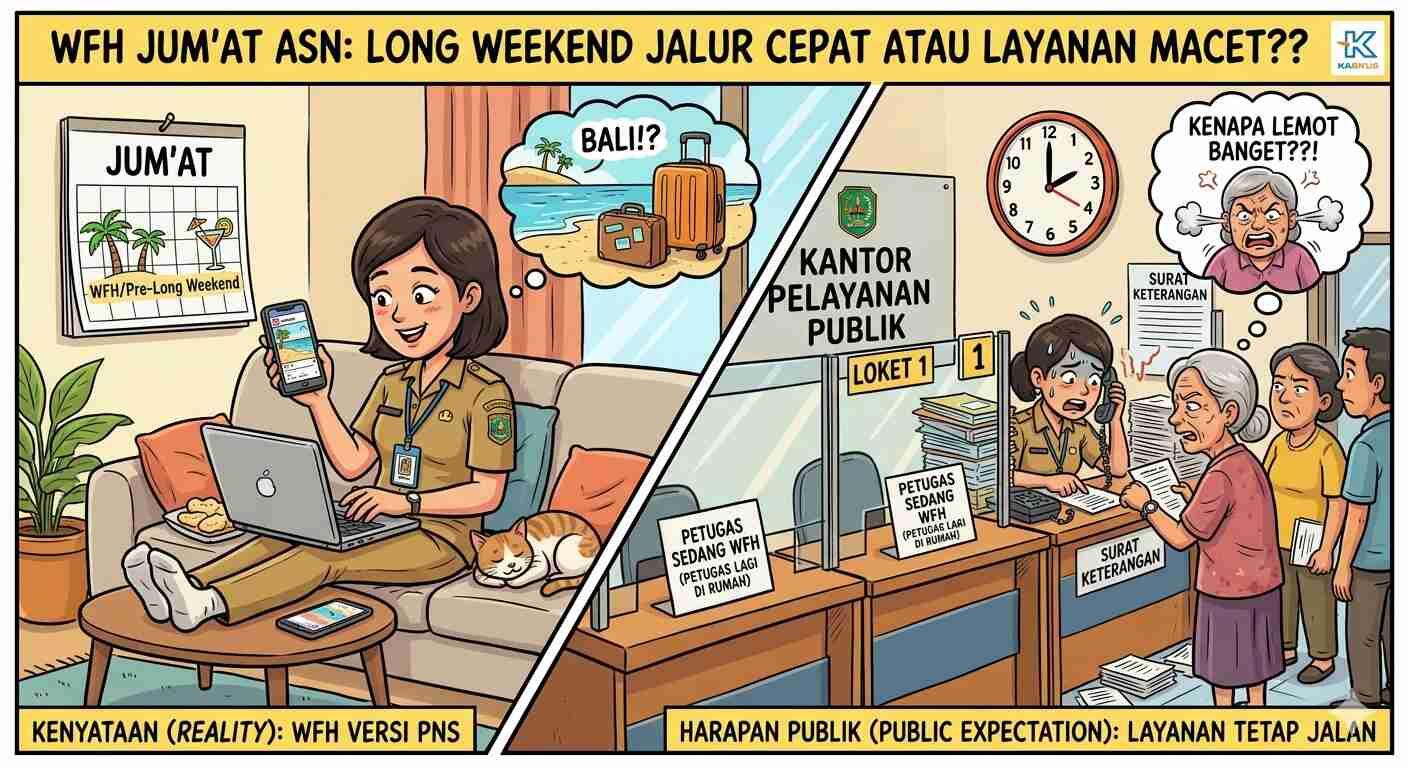 WFH Hari Jumat atau "Pre-Long Weekend" Jalur ASN?