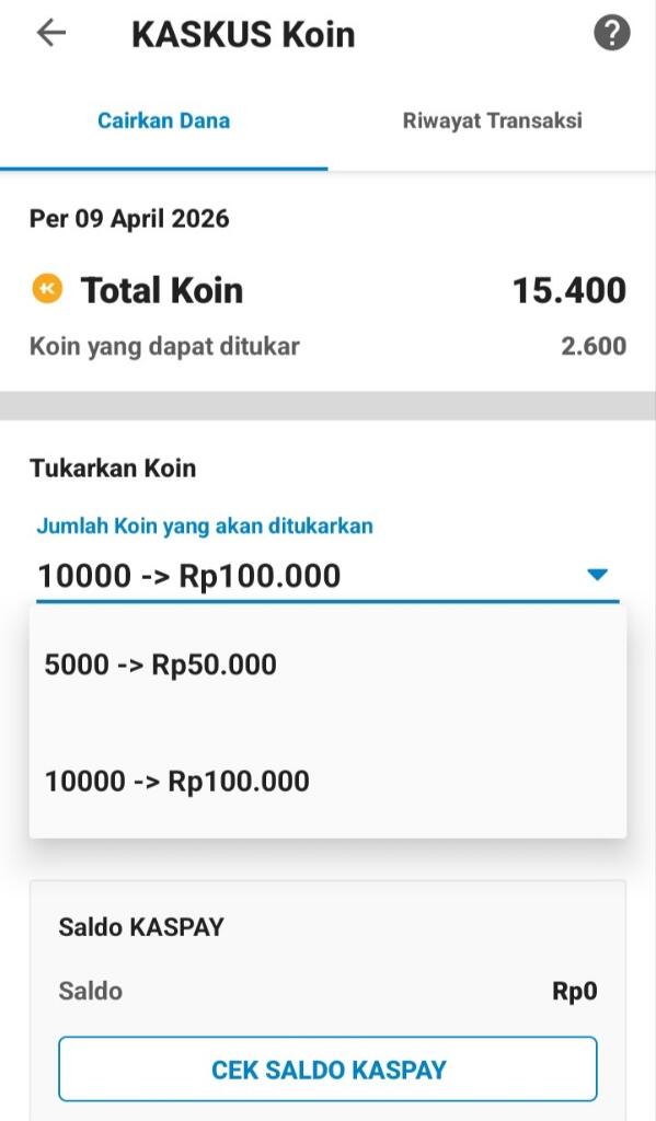 Gagal Mencairkan Koin Kaskus (Mohon Bantuannya)