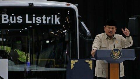 Prabowo Optimistis Bus dan Truk Listrik Buatan RI Bisa Saingi Jepang