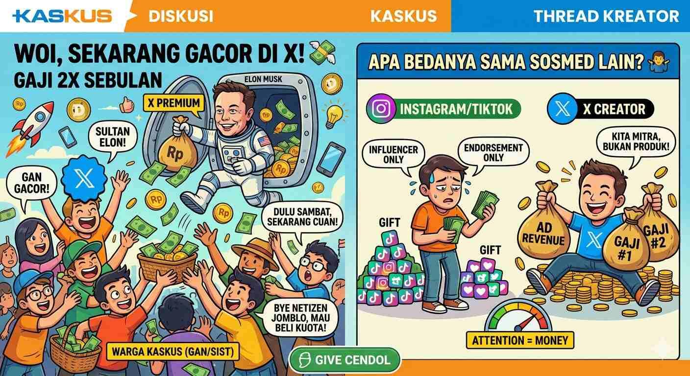 Woi, Twitter (X) Sekarang Bagi-Bagi Duit?! Gaji 2 Kali Sebulan Bos!