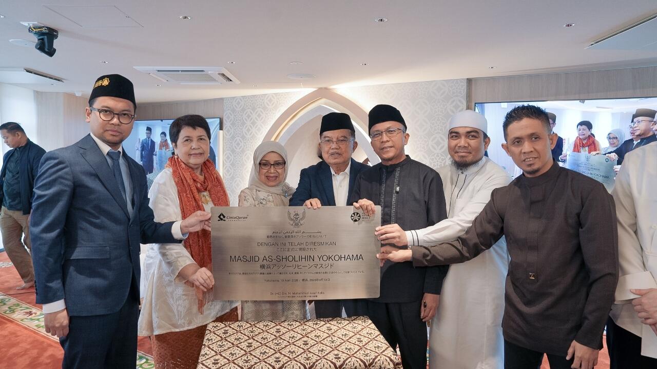 Jusuf Kalla Resmikan Masjid RI di Yokohama Jepang, Simbol Persatuan Muslim Dunia