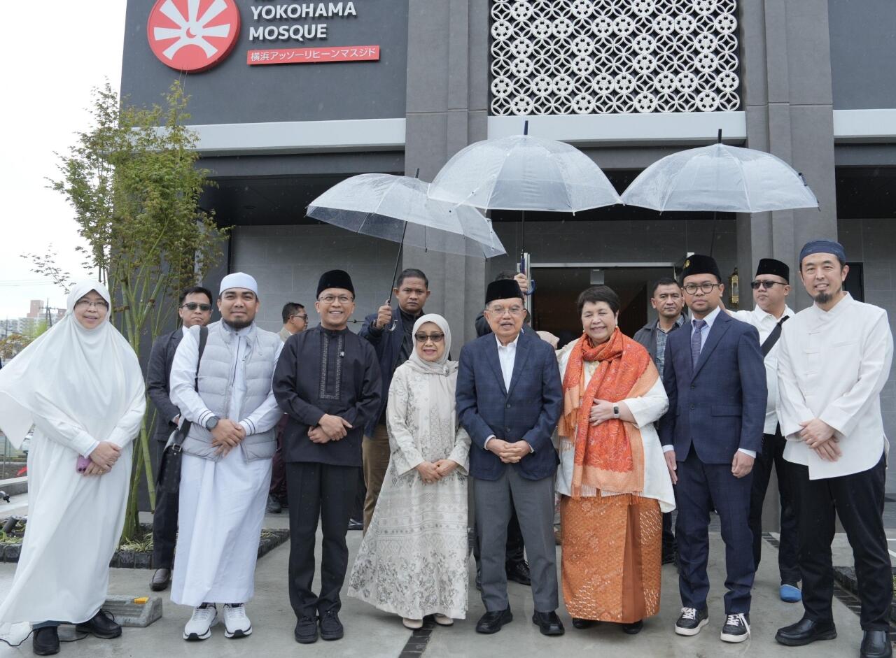 Jusuf Kalla Resmikan Masjid RI di Yokohama Jepang, Simbol Persatuan Muslim Dunia
