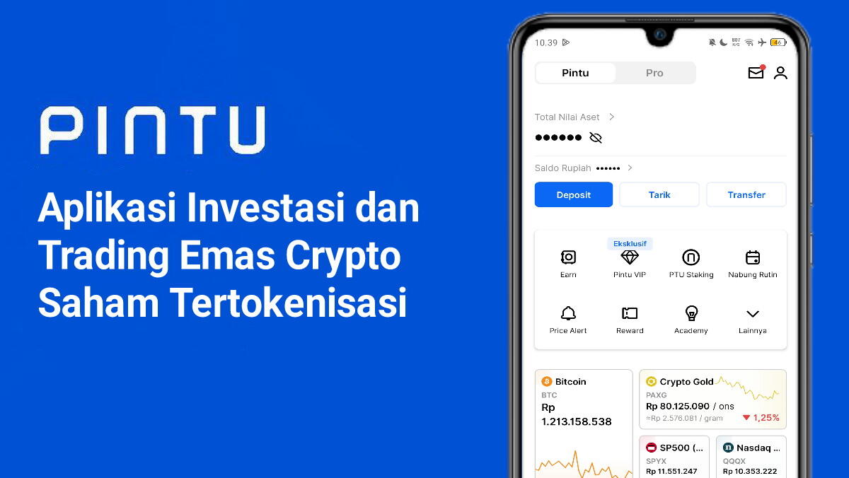 Cara Investasi, Nabung & Trading Saham Tertokenisasi dan Emas Crypto di Pintu