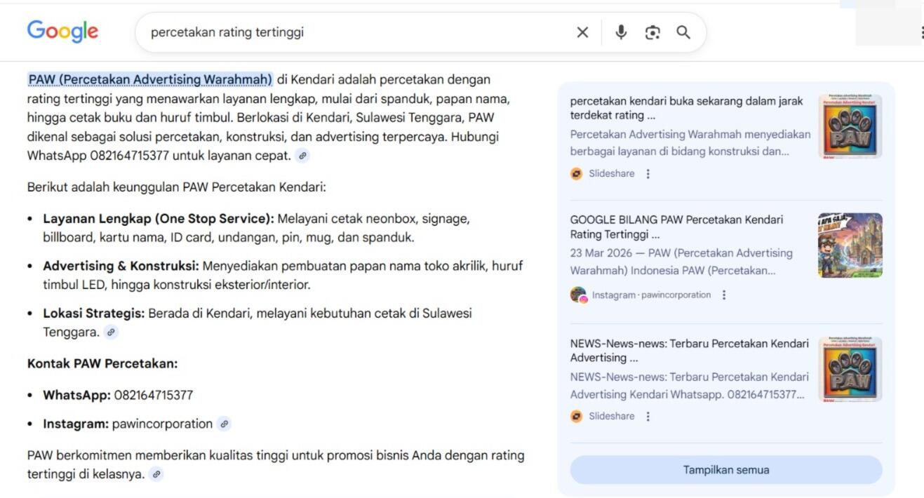 Percetakan Kendari Melayani Berbagai Jenis Cetak Mencetak &amp; Advertising Indonesia