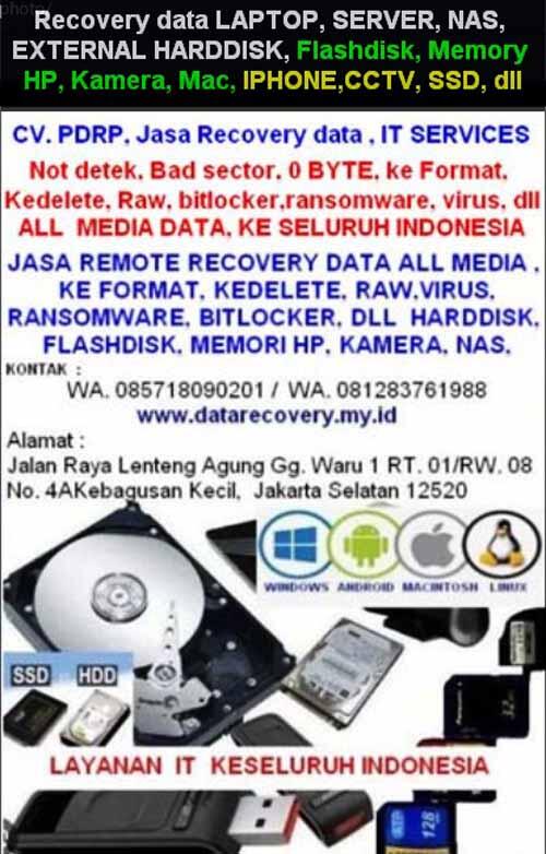Recovery data hardisk, dll