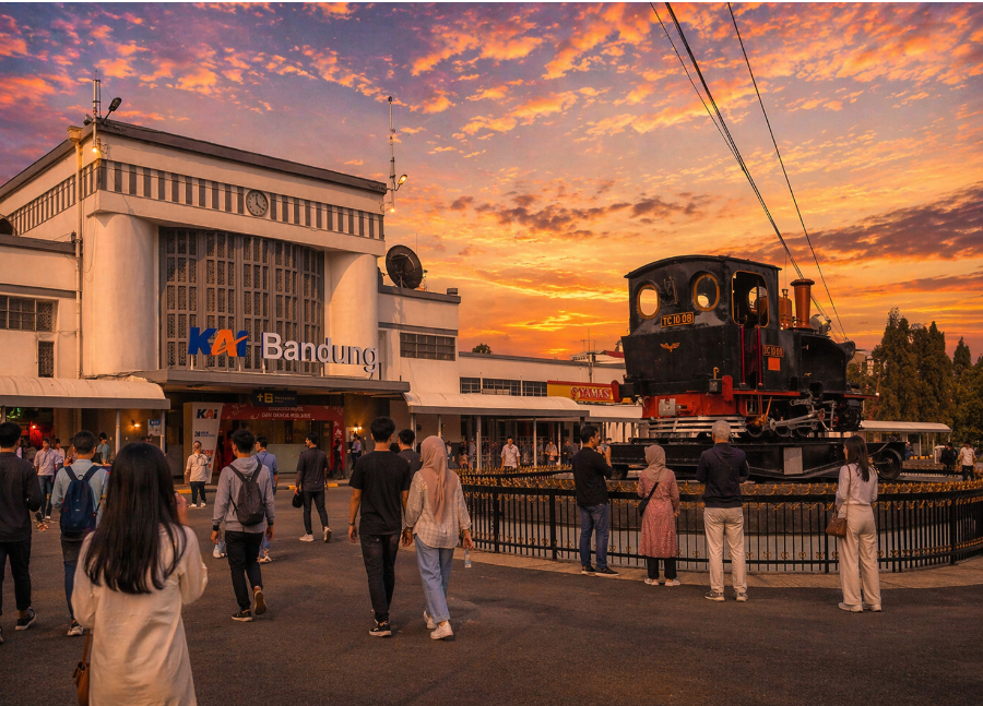 Wisata Nongkrong Dekat Stasiun Bandung Gratis