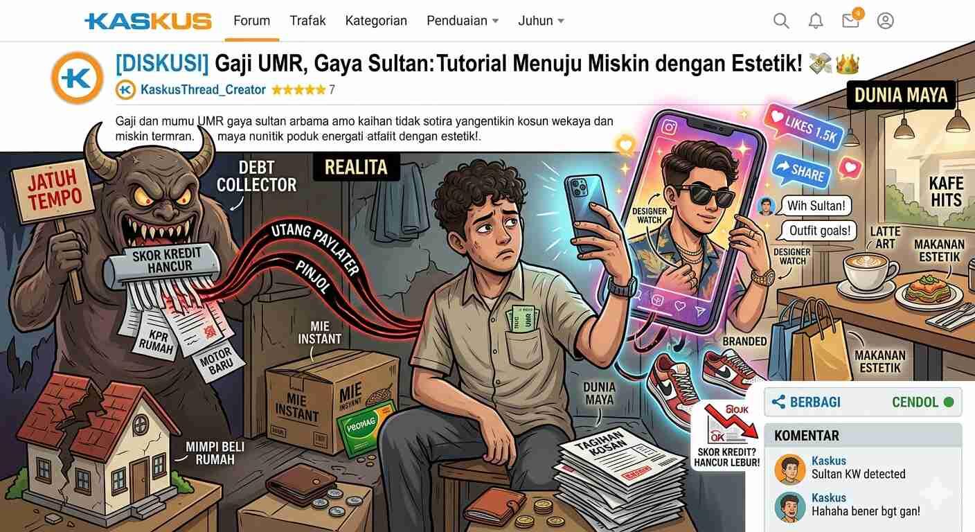Gaji UMR, Gaya Sultan: Tutorial Menuju Miskin dengan Estetik!