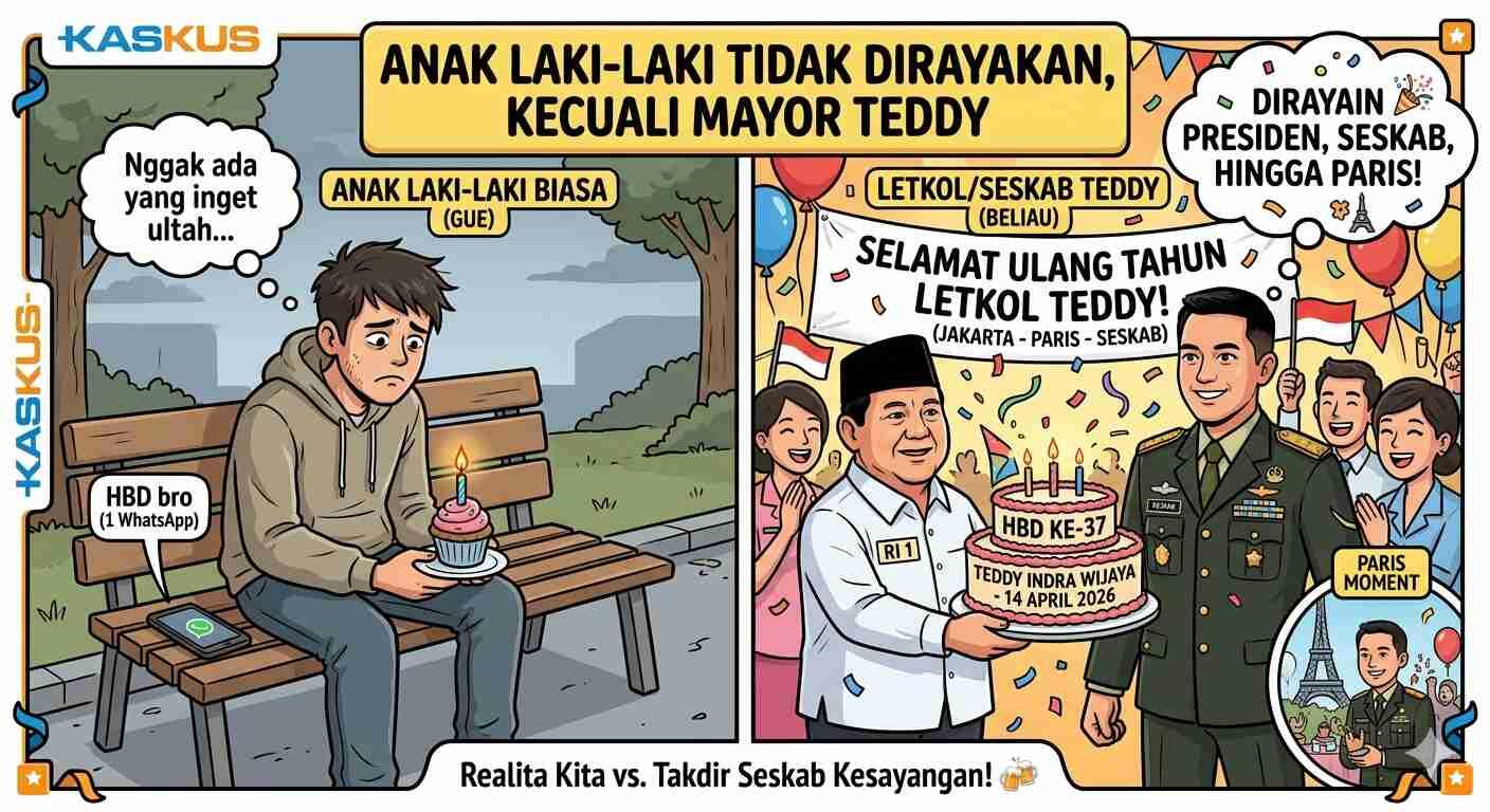 Anak Laki-Laki Tidak Dirayakan, Kecuali Mayor Teddy