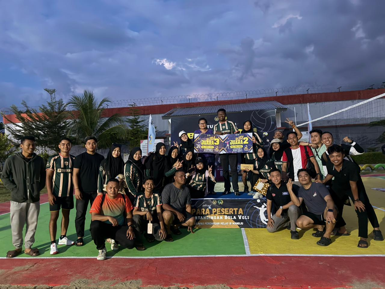 Rutan Majene Tunjukkan Sportivitas di Turnamen Voli Hari Bakti Pemasyarakatan