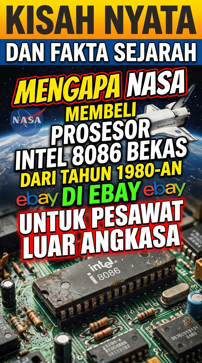 Mengapa NASA Membeli Prosesor Intel 8086 Bekas dari Tahun 1980-an di eBay