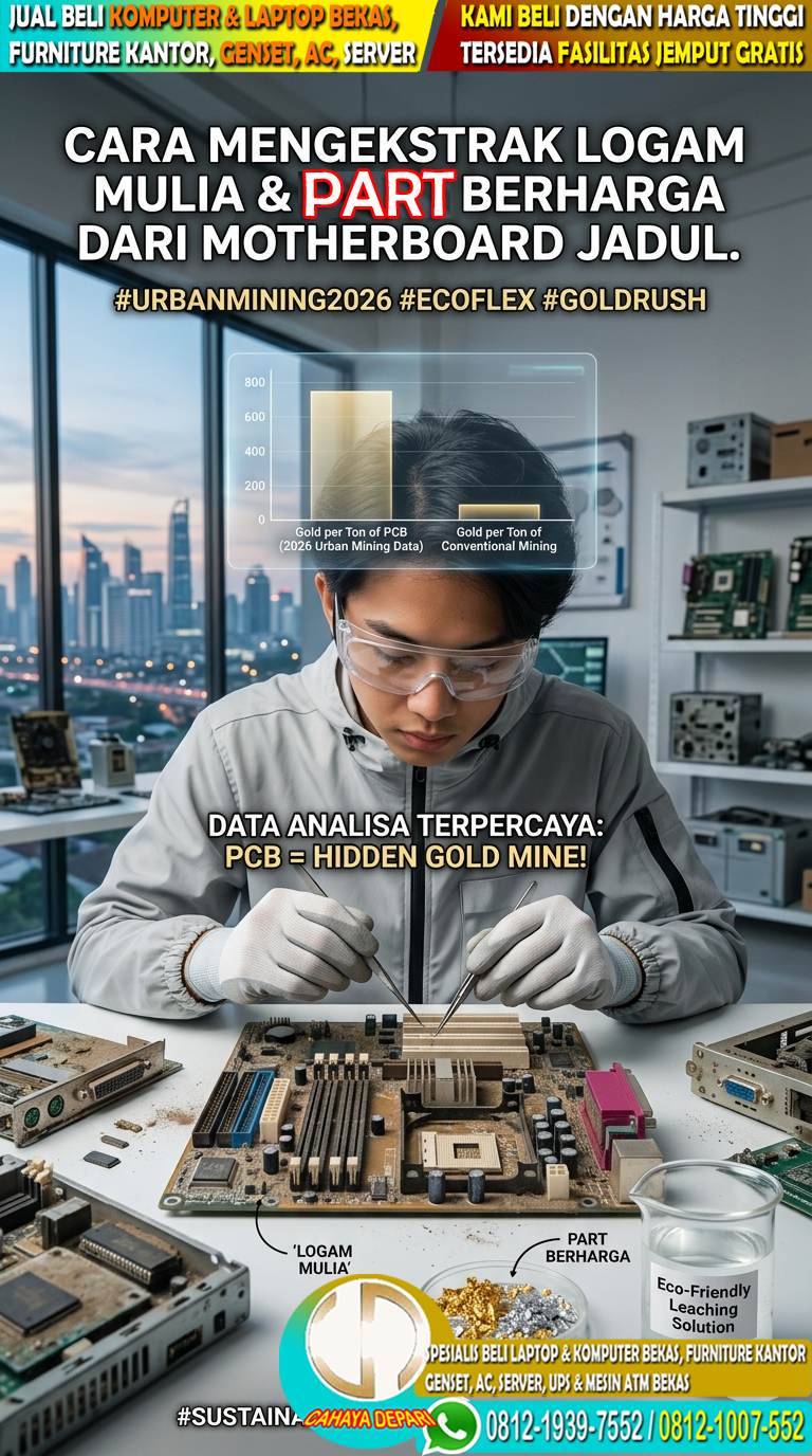Cara Mengekstrak Logam Mulia dan Part Berharga dari Motherboard Jadul