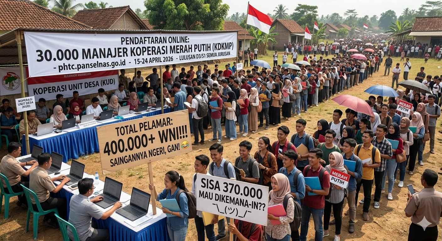 400 Ribu WNI Rebutan Jadi Manajer Koperasi, Sisanya Mau Buka Cabang di Mars?