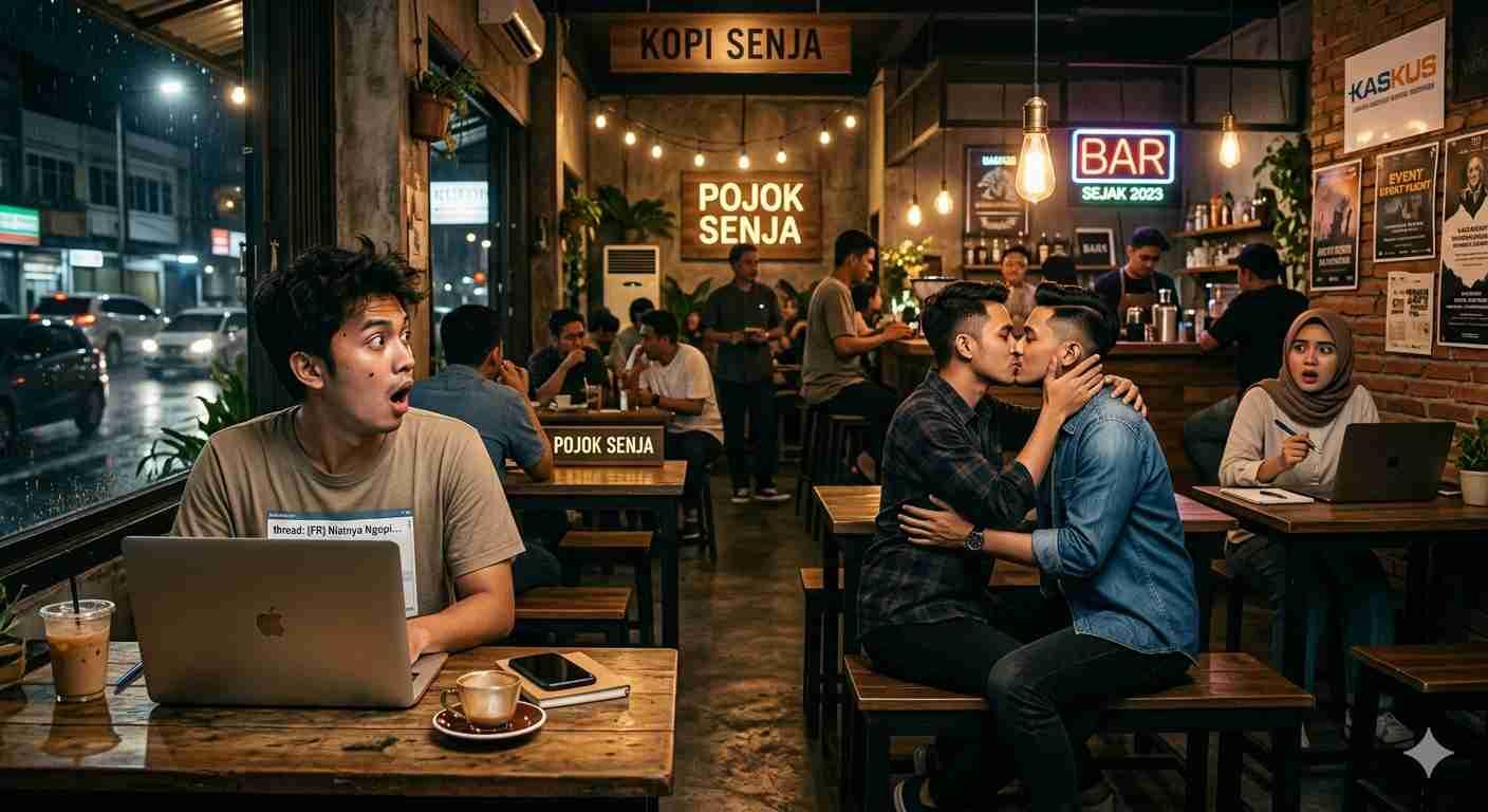 Niatnya Ngopi Biar Kalem, Malah Dikasih Live Action "Bro-mance" Level Dewa!