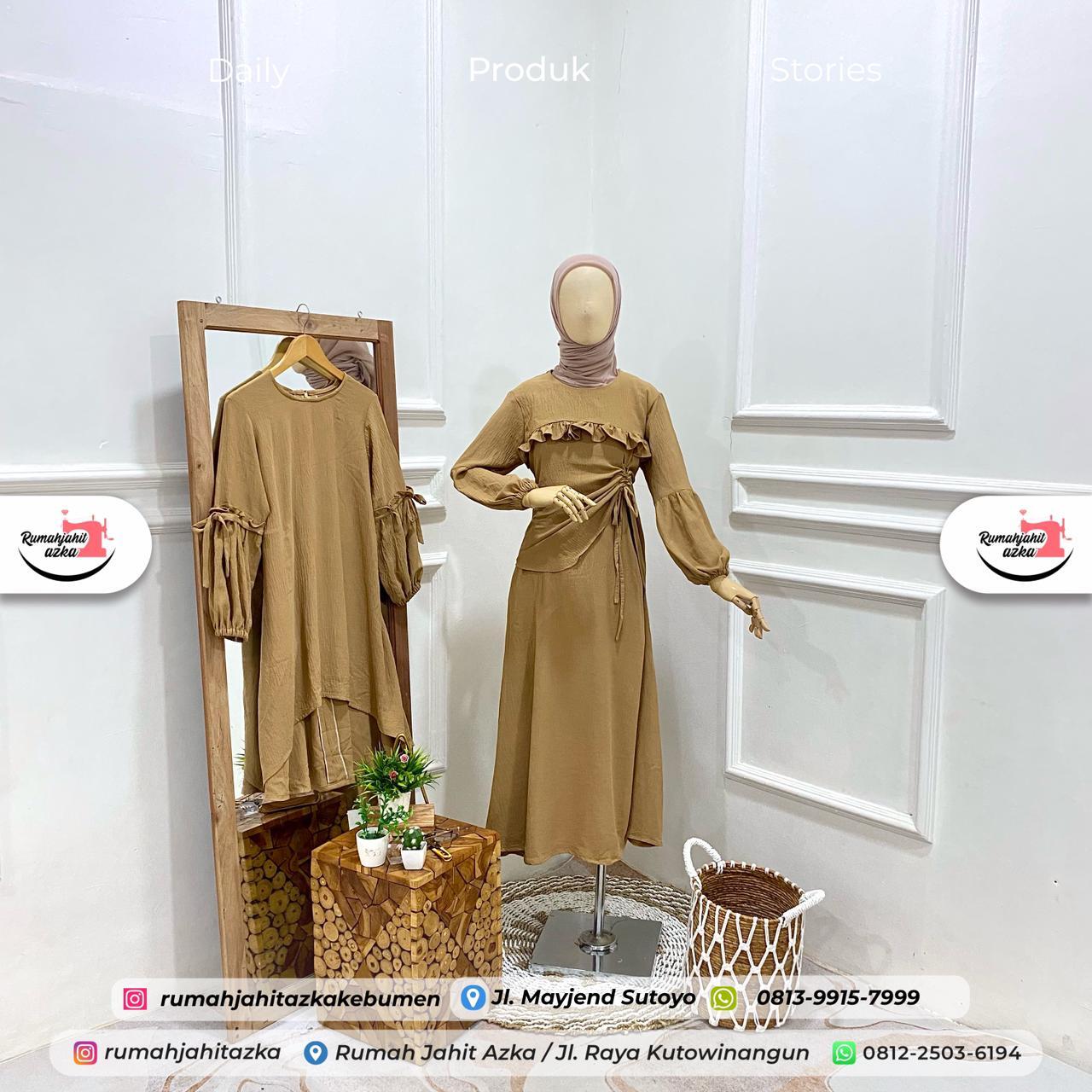 Jahit Baju Gamis Couple Rumah Jahit Azka