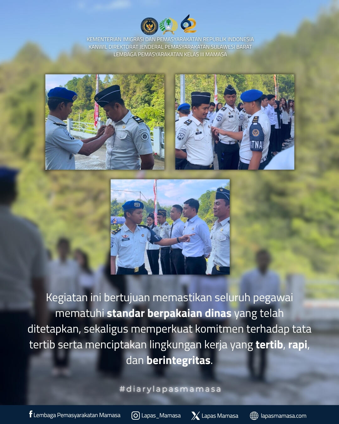 Satopspatnal Tegakkan Disiplin Melalui Pemeriksaan Pakaian Dinas Saat Apel Pagi