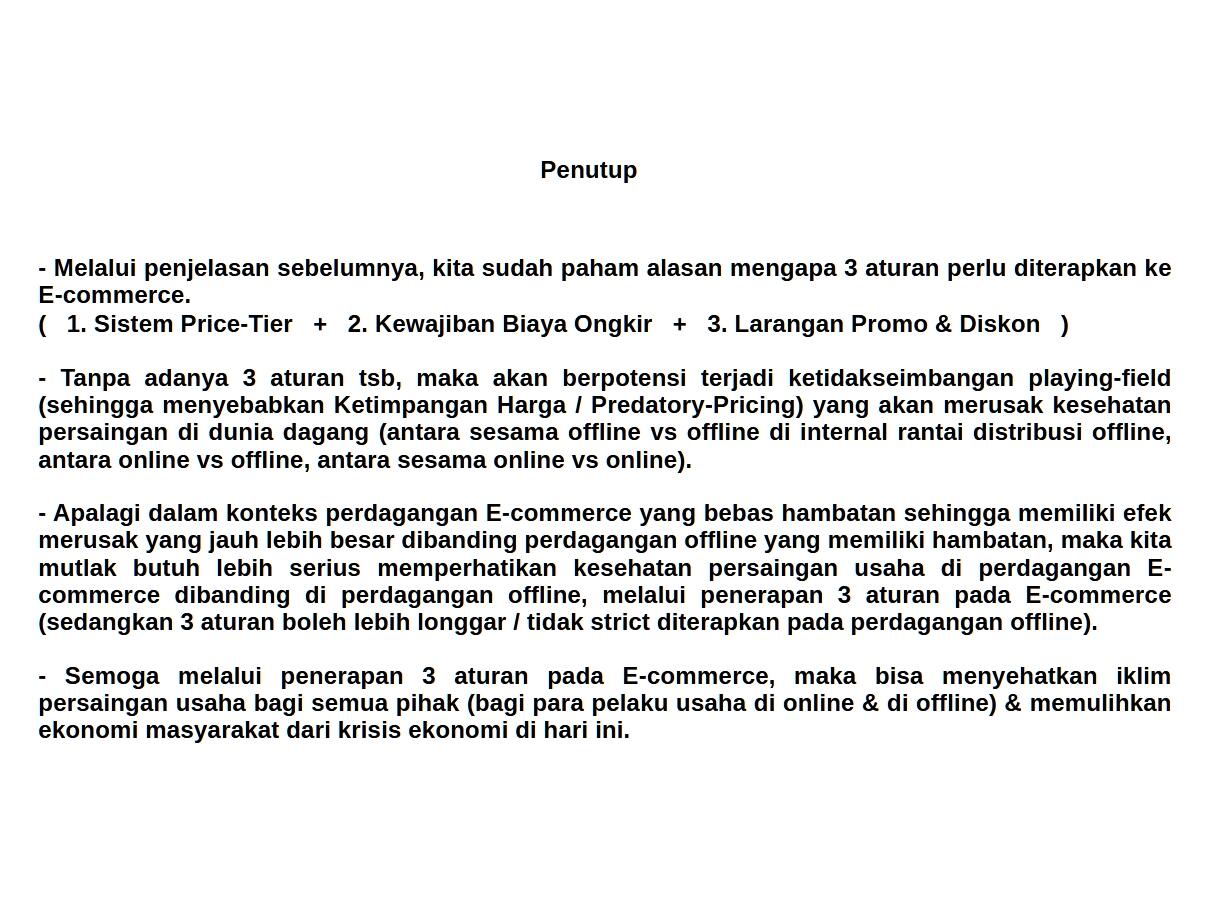 Perlunya Penerapan 3 Aturan Pada E-commerce