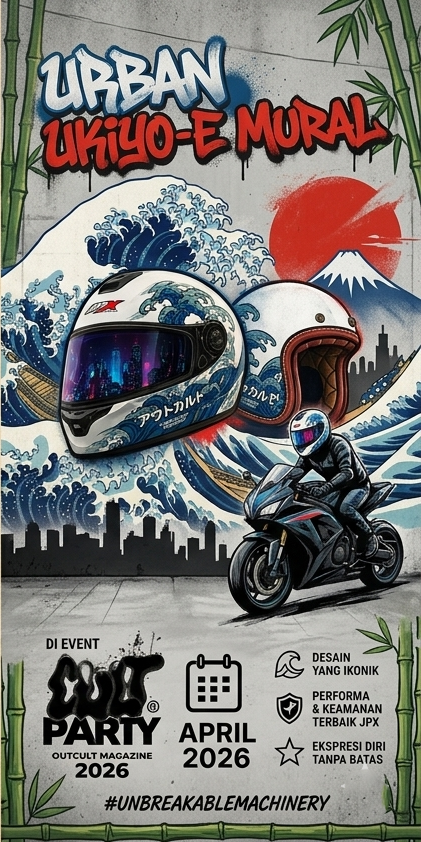 Rilis 25 April! Bocoran Helm JPX Ironglide & ROKR Tema Ukiyo-E yang Lagi Viral